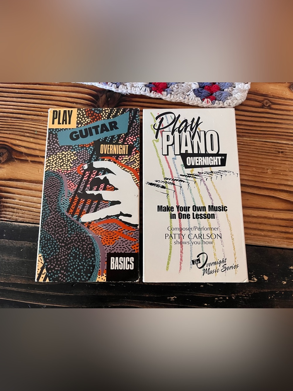 VHS Duo- Play Guitar Overnight & Play Piano Overnight